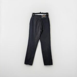 Lawman Vintage High Rise‎ Straight Leg Jeans Black Size 5 Acid Wash Western
